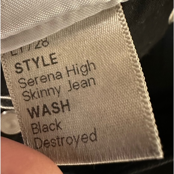 Reformation Faded Black Wash Destroyed Jeans Denim Skinny🌻 - Picture 10 of 10